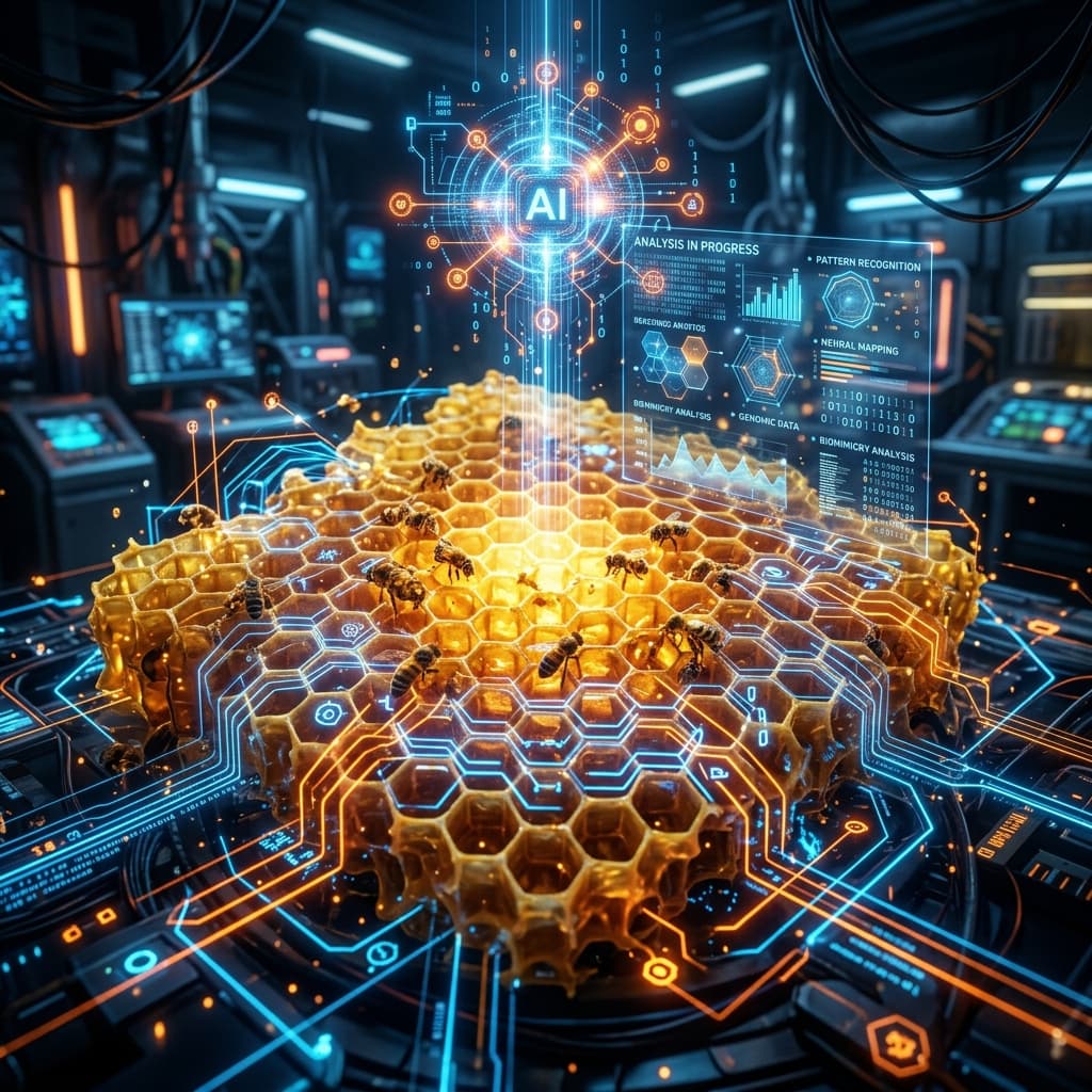 Inteligência Artificial escaneando favos